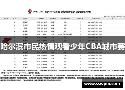 哈尔滨市民热情观看少年CBA城市赛